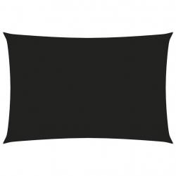 Voile toile d'ombrage parasol tissu oxford rectangulaire 2 x 4,5 m noir 02_0009623