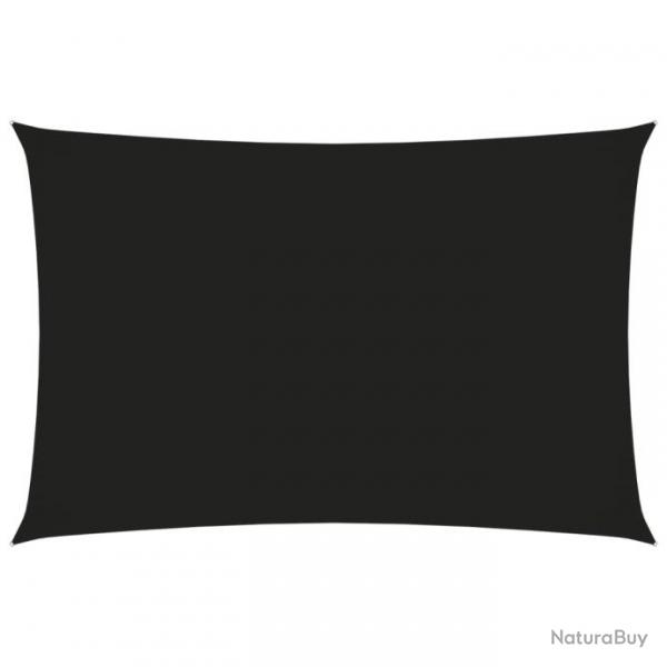 Voile toile d'ombrage parasol tissu oxford rectangulaire 2 x 4,5 m noir 02_0009623
