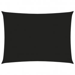Voile toile d'ombrage parasol tissu oxford rectangulaire 3 x 4,5 m noir 02_0009674