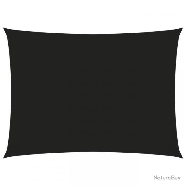 Voile toile d'ombrage parasol tissu oxford rectangulaire 3 x 4,5 m noir 02_0009674