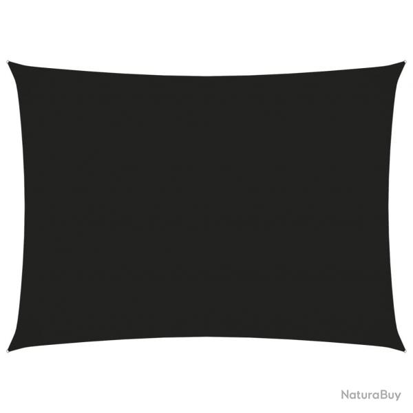 Voile toile d'ombrage parasol tissu oxford rectangulaire 3 x 4,5 m noir 02_0009674
