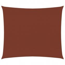Voile toile d'ombrage parasol tissu oxford rectangulaire 3 x 4,5 m terre cuite 02_0009676