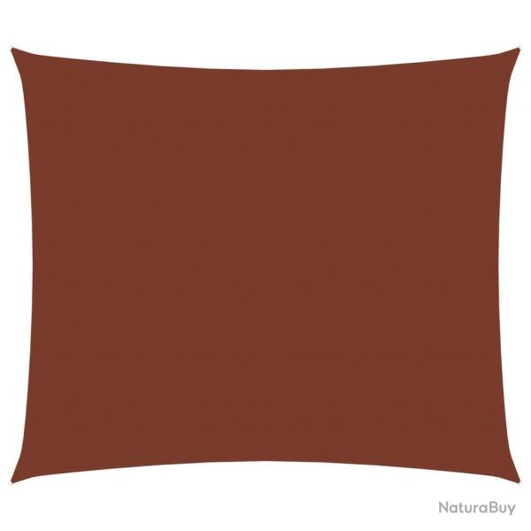 Voile toile d'ombrage parasol tissu oxford rectangulaire 3 x 4,5 m terre cuite 02_0009676