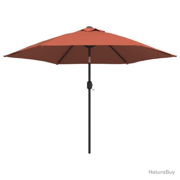 Parasol d'extrieur avec led et mt en acier 300 cm orange 02_0008178