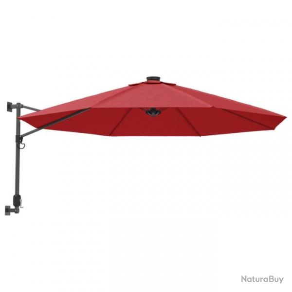 Parasol d'extrieur mural 290 cm rouge vif 02_0008701