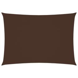 Voile toile d'ombrage parasol tissu oxford rectangulaire 2 x 4 m marron 02_0009610