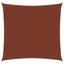 Voile toile d'ombrage parasol tissu oxford carré 6 x 6 m terre cuite 02_0009534