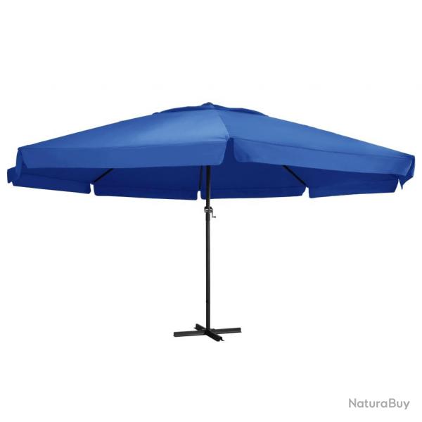 Parasol d'extrieur avec mt en aluminium 500 cm bleu 02_0008234