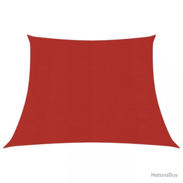 Voile toile d'ombrage parasol 160 g/m PEHD 4/5 x 3 m rouge 02_0009276