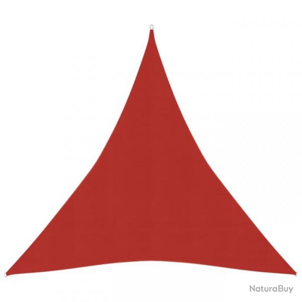 Voile toile d'ombrage parasol 160 g/m PEHD 5 x 6 x 6 m rouge 02_0009288