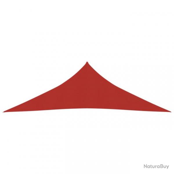Voile toile d'ombrage parasol 160 g/m PEHD 4 x 4 x 5,8 m rouge 02_0009279