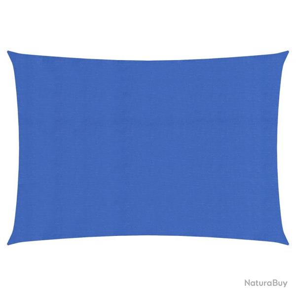 Voile toile d'ombrage parasol 160 g/m PEHD 2 x 4,5 m bleu 02_0009056