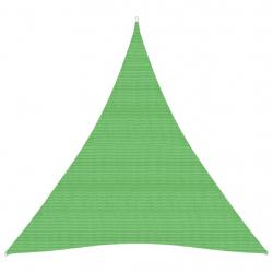 Voile toile d'ombrage parasol 160 g/m² PEHD 5 x 6 x 6 m vert clair 02_0009399