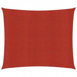 Voile toile d'ombrage parasol 160 g/m² PEHD 3,6 x 3,6 m rouge 02_0009262