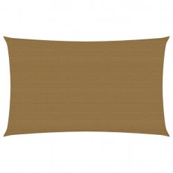 Voile toile d'ombrage parasol 160 g/m² 2 x 4,5 m PEHD taupe 02_0009303