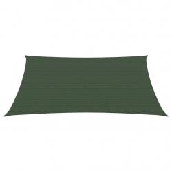 Voile toile d'ombrage parasol 160 g/m² PEHD 3/4 x 3 m vert foncé 02_0009421