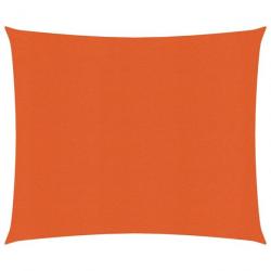Voile toile d'ombrage parasol 160 g/m² PEHD 3,6 x 3,6 m orange 02_0009242