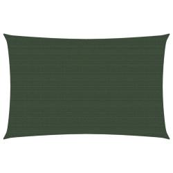 Voile toile d'ombrage parasol 160 g/m² PEHD 2 x 4,5 m vert foncé 02_0009413