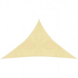 Voile toile d'ombrage parasol 160 g/m² PEHD 3 x 3 x 4,2 m beige 02_0008969