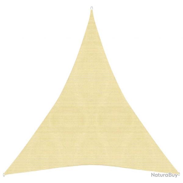 Voile toile d'ombrage parasol 160 g/m PEHD 3 x 4 x 4 m beige 02_0008972