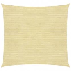 Voile toile d'ombrage parasol 160 g/m² PEHD 4 x 4 m beige 02_0008979