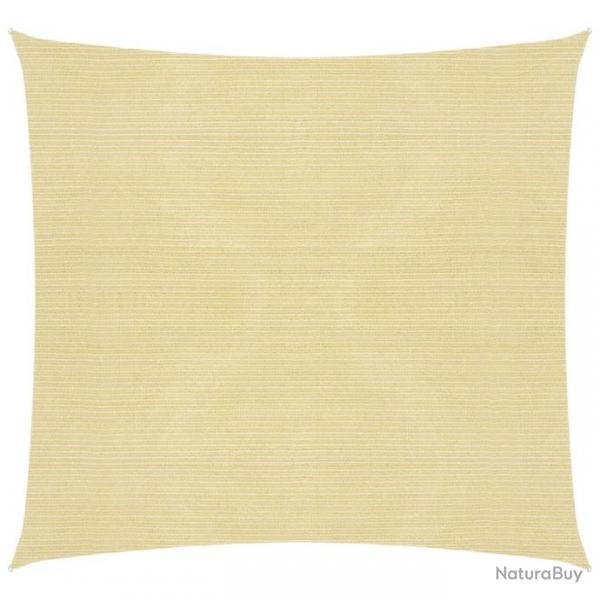 Voile toile d'ombrage parasol 160 g/m PEHD 4 x 4 m beige 02_0008979