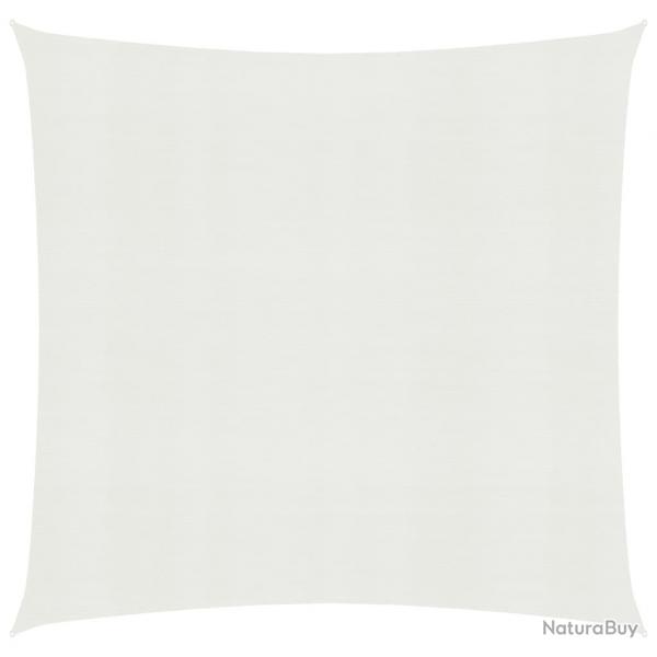 Voile toile d'ombrage parasol 160 g/m PEHD 5 x 5 m blanc 02_0009034