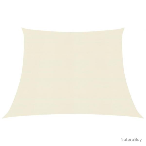 Voile toile d'ombrage parasol 160 g/m PEHD 4/5 x 4 m crme 02_0009092