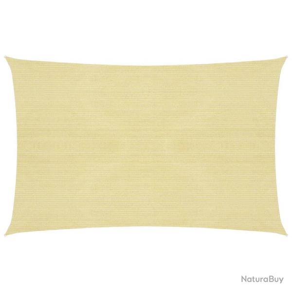 Voile toile d'ombrage parasol 160 g/m PEHD 3 x 4 m beige 02_0008970