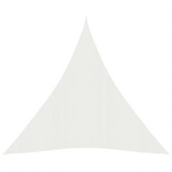Voile toile d'ombrage parasol 160 g/m² PEHD 5 x 6 x 6 m blanc 02_0009037