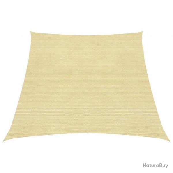 Voile toile d'ombrage parasol 160 g/m PEHD 4/5 x 3 m beige 02_0008977