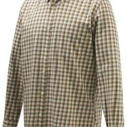 Chemise beretta wood button down beige/rust check Taille S