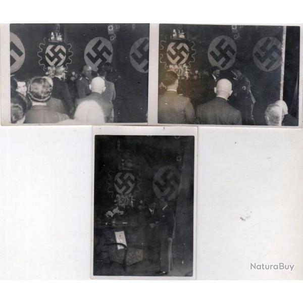 lot de 3 petites photos allemandes  - 1939/45 -