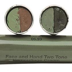 Stick camouflage facial (marron / vert)