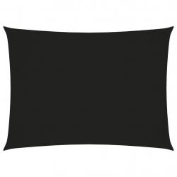 Voile toile d'ombrage parasol tissu oxford rectangulaire 2 x 3,5 m noir 02_0009605