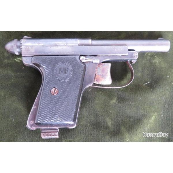 Pistolet LEFRANCAIS calibre 6,35 mm type policeman fabrication Manufrance