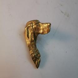 Pin's tête de Setter en bronze