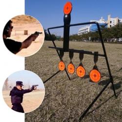 Lot 5 Cibles en Métal pTir de Précision Entrainement Petit Calibre Pistolet