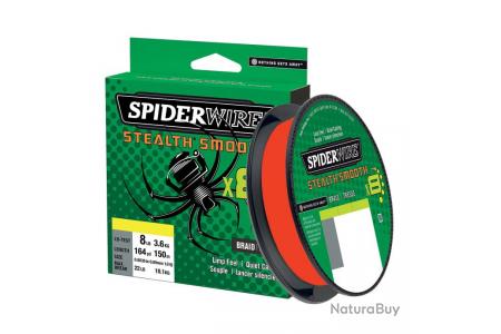 Tresse Spiderwire Stealth Smooth 8 Red 150M 20/100-18KG - Nylons