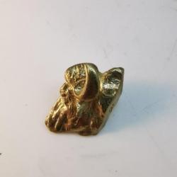 Pin's tête de Buffle en bronze