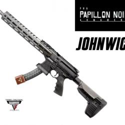 OFFRE FLASH! PNA KIT MPX JOHN WICK MPX AEG/GBB TTI JW3 Carbon Stippling Handguard Carbine Kit with B