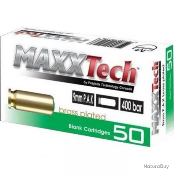 Balle  Blanc MaxxTech PA x50 - 9 mm PAK