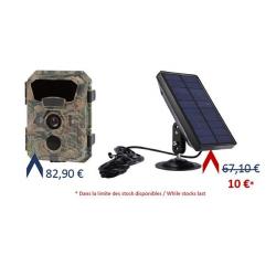 PACK Piège photographiques PIE1066 + piles + carte SD + panneau solaire Numaxes (VF25)