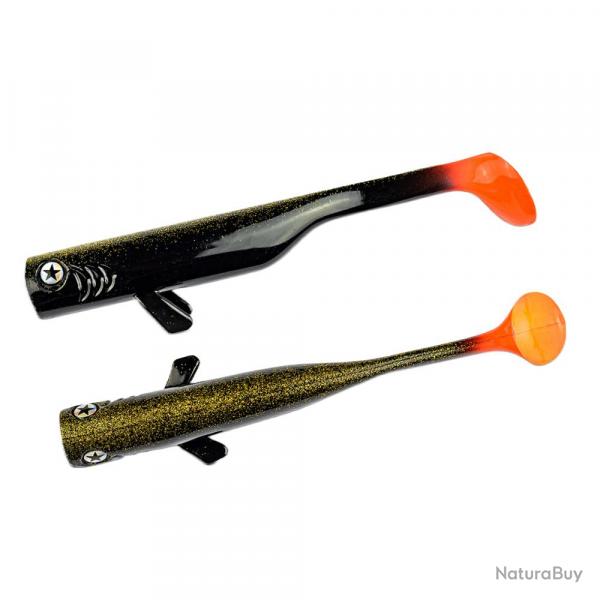 Leurre Souple LMAB Drunk Bait 16cm Espresso Eddie