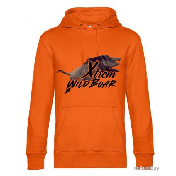 Sweat sanglier orange fluo XTREM WILDBOAR