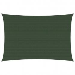 Voile toile d'ombrage parasol 160 g/m² PEHD 2,5 x 4 m vert foncé 02_0009409