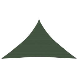 Voile toile d'ombrage parasol 160 g/m&sup2; PEHD 3 x 3 x 4,2 m vert fonc&eacute; 02_0009424