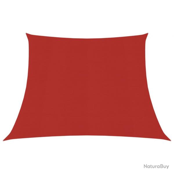 Voile toile d'ombrage parasol 160 g/m PEHD 3/4 x 3 m rouge 02_0009265