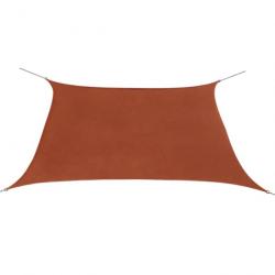 Voile toile d'ombrage parasol en tissu oxford carré 3,6 x 3,6 m ocre marron 02_0008660