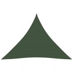 Voile toile d'ombrage parasol 160 g/m² PEHD 5 x 5 x 5 m vert foncé 02_0009439
